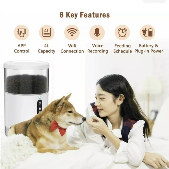 Pet Genius Smart Feeder WiFi App Voice Message Dual Power Pet Dog Cat Bird NEW - Picture 8 of 10